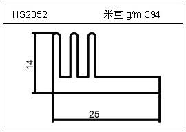 电焊机铝型材HS2052