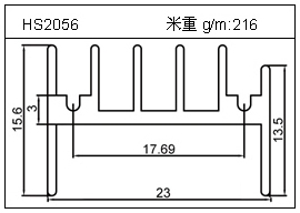 电焊机铝型材HS2056