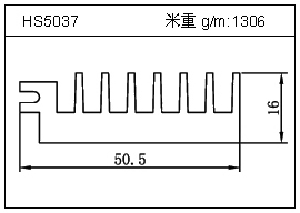 冷拔管铝型材HS5037