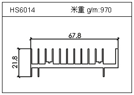冷凝器铝型材HS6014