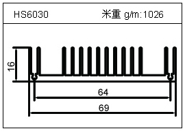 变频器铝型材HS6030