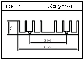 变频器铝型材HS6032