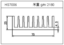 变频器铝型材HS7006