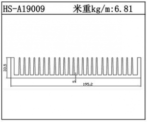 插片散热器HS-A19009