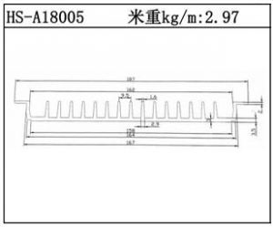 插片散热器HS-A18005