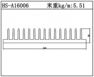 型材散热器HS-A16006