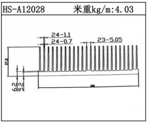 路灯散热器HS-A12028